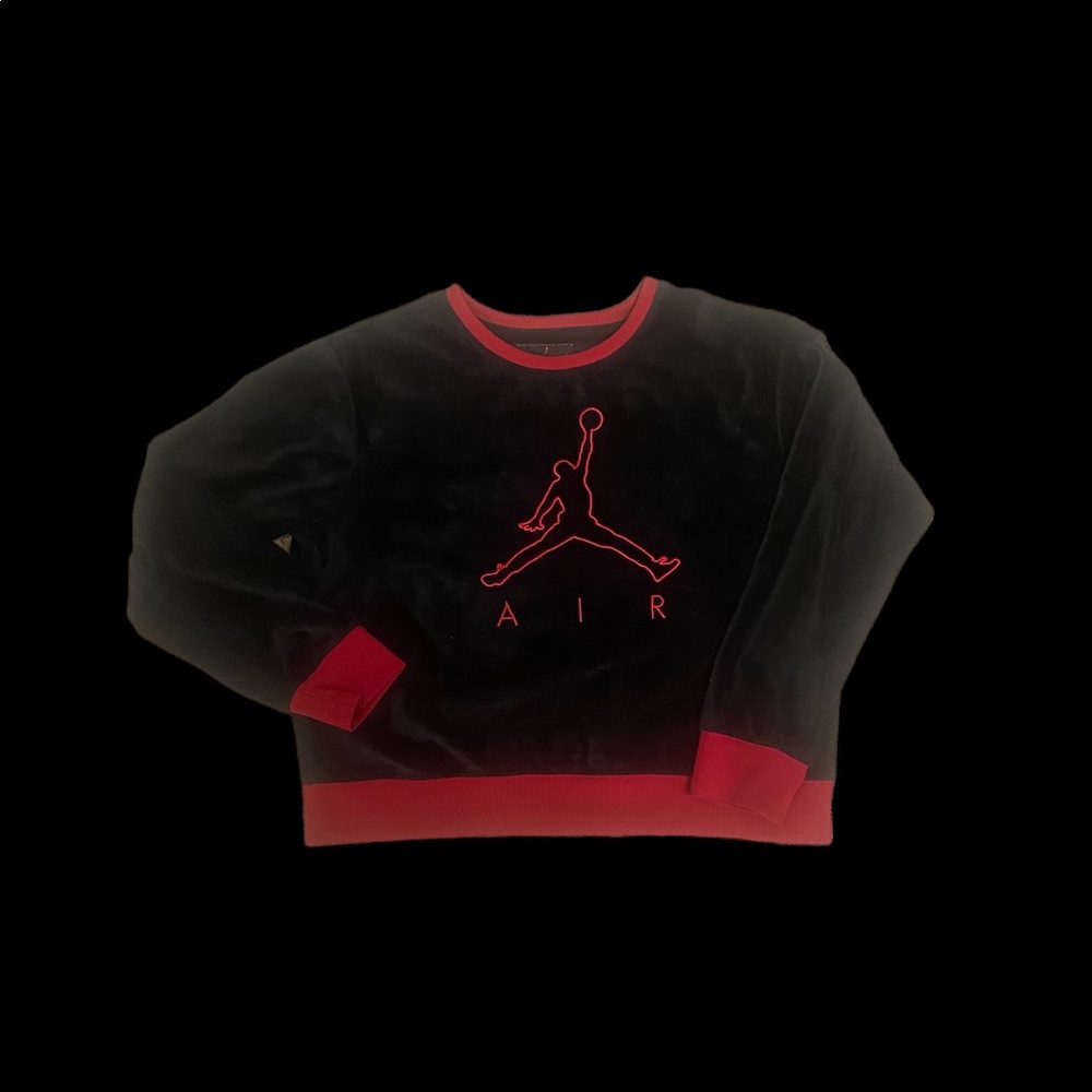GIRLS AIR JORDAN SZ 14-16 SWEATSHIRT VELOUR